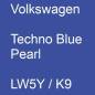 Preview: Volkswagen, Techno Blue Pearl, LW5Y / K9.